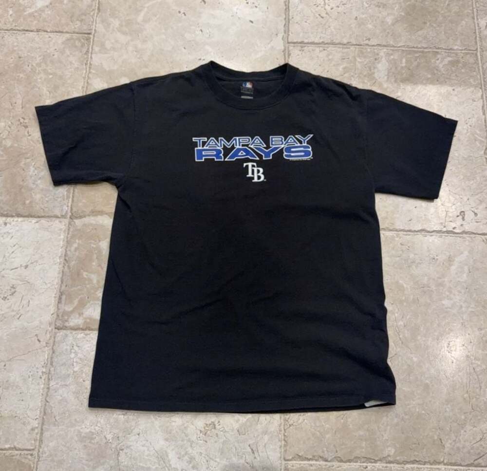 MLB Tampa Bay Rays Graphic T-Shirt Size Large